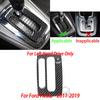 Carbon Fiber Side Air Vent Dashboard Center Console Gear Shift Panel Car Interior Accessories Sticker For Ford Fiesta 2011-