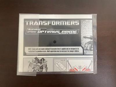 Takara Tomy Transformers APS-01U Asia Premium Ultimate Optimus Prime Spark