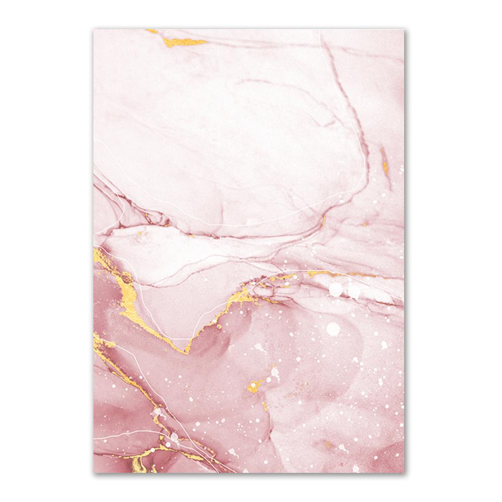 Abstract Gold Foil Modern Lines Pink Canvas Art Paintings For Living Room Bedroom Posters And Prints Wall Poster Home Decor