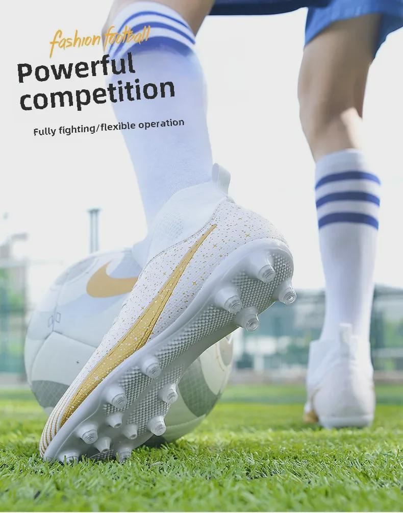 Tacos de Fútbol de Césped Artificial Unisex para Adolescentes y Niños | AG Tacos Largos & TF Tacos Cortos | Ideal para Entrenamientos Deportivos y Competiciones