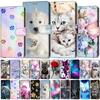 Fashion Leather Flip Case For Google Pixel 9 Pro 9A 8 Pro 7 Pro 7A 6 Pro 6A Cat Butterfly Painted Wallet Phone Back Cover