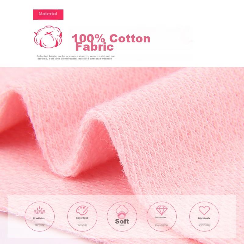 Women's Socks, 6 Pairs, Summer Thin Pure Cotton Mesh Breathable Mid-Calf Socks, All-Cotton Sweat-Absorbing Ladies' Spring And Summer Cotton Socks