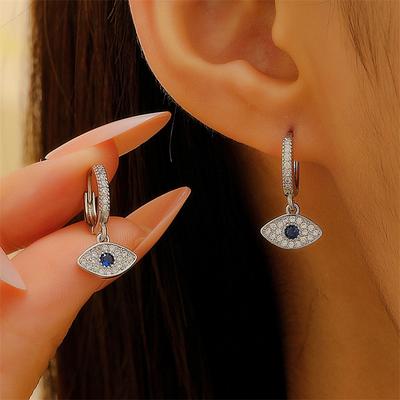 Böse Augen Anhänger Creolen Neue Mode Huggies Party Schmuck Edelstahl Kleiner Huggie Punk Ohrringe Piercing Schmuck