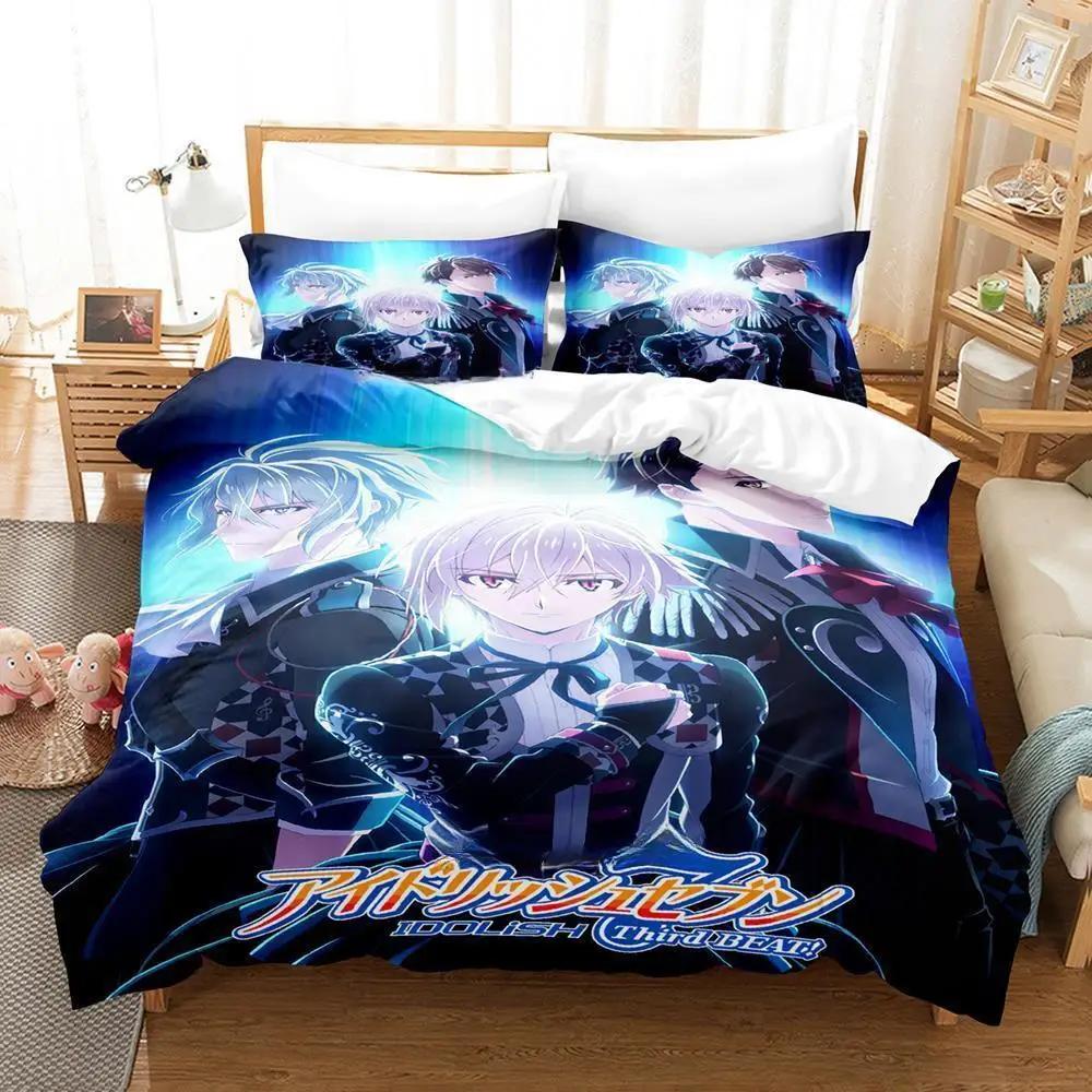3D Print Anime IDOLiSH7 Bedding Set Single Twin Full Queen King Size Duvet Cover Sets for Kids Adults