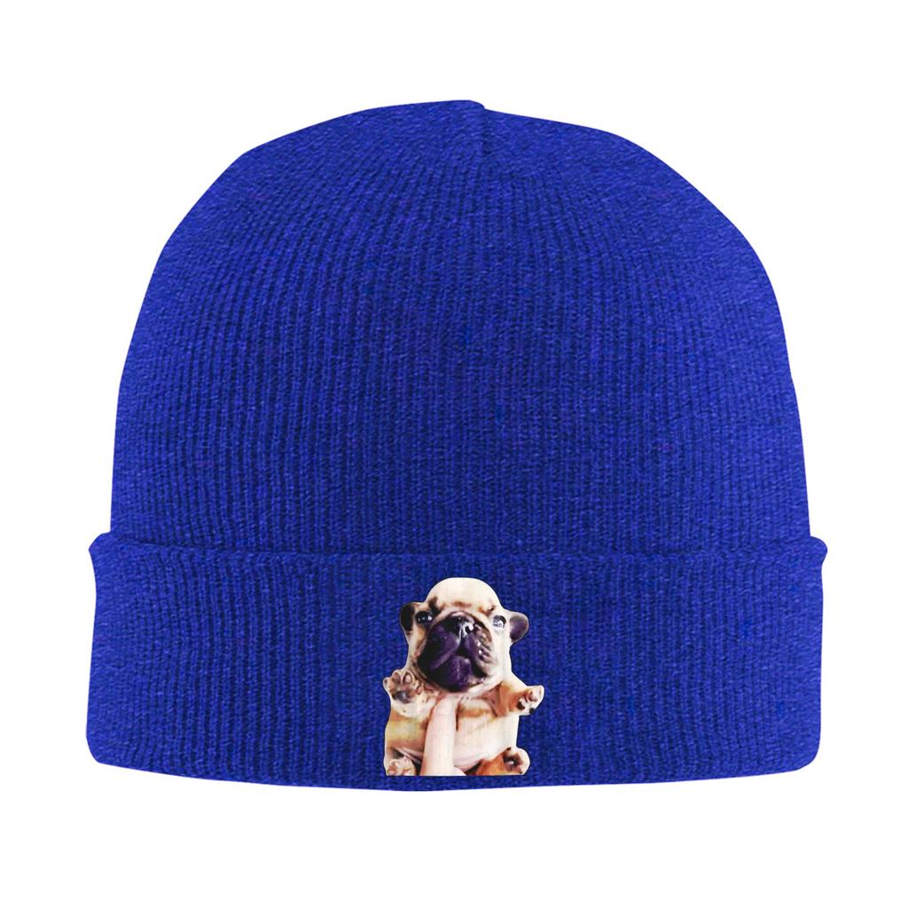 Unisex Pibble Meme Funny Dog Brainrot Wash My Belly Meme Beanie Hats  Casual Knit Hat Autumn Kpop Caps Design Warm Bonnet Hats