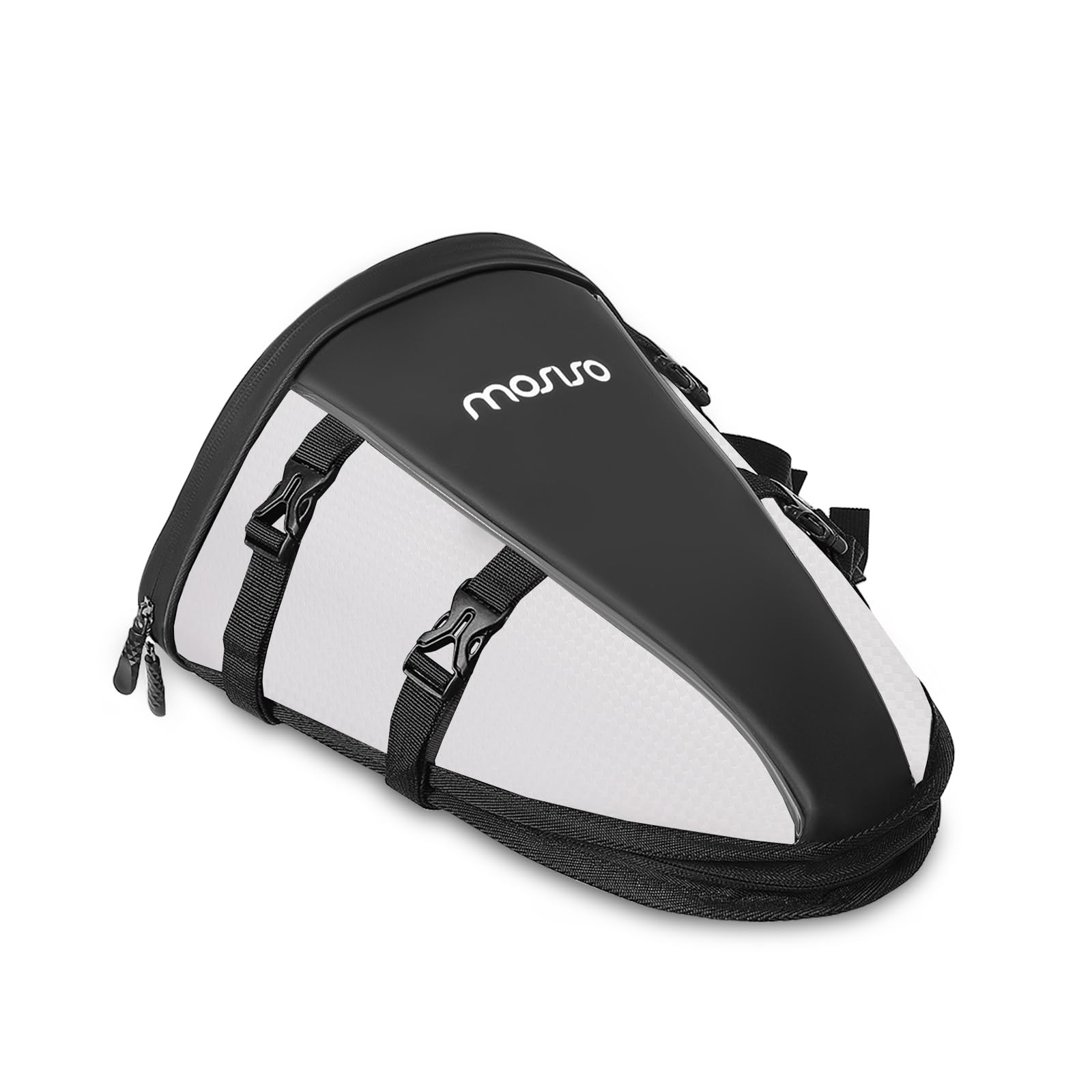 

MOSISO Motorcycle Tail Bag, Multifunctional Water-Resistant Polyester Storage Saddle Bag, 10L, Outdoor Sports Bike Rear Seat Light Tank Tool Carry Bag