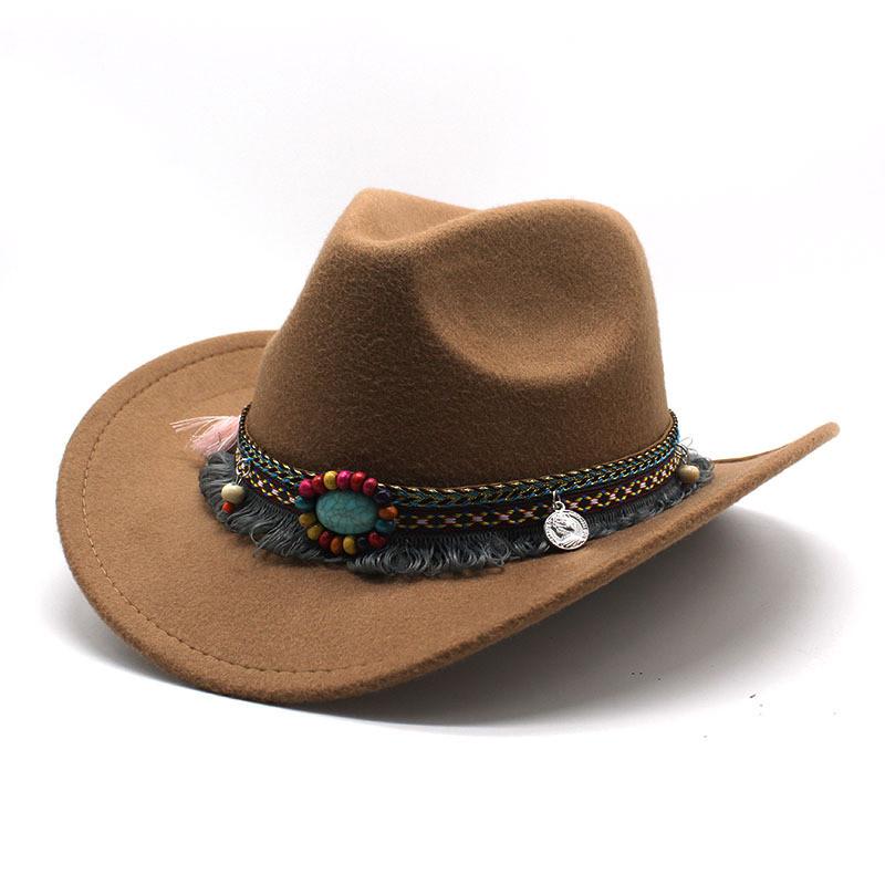 Western Cowboy Hat With Sun Protection For Men Women Bohemian Style