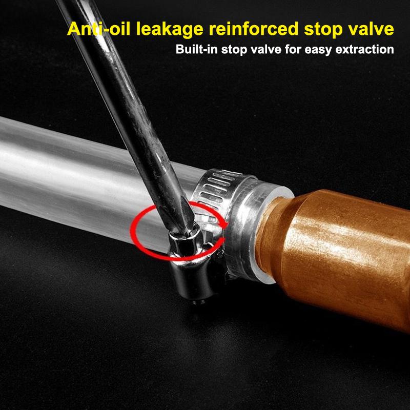 Pompe à siphon auto-amorçante 2M Valve secouante à gaz Utilisation facile pour le transfert de carburant Voiture Moto Aquarium Kit d'urgence