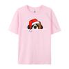 St. Bernard Dog Christmas T-Shirts Manga T Shirt Graphic Men Tops Tees Santa Hat T-Shirts Christmas T-Shirt Cotton