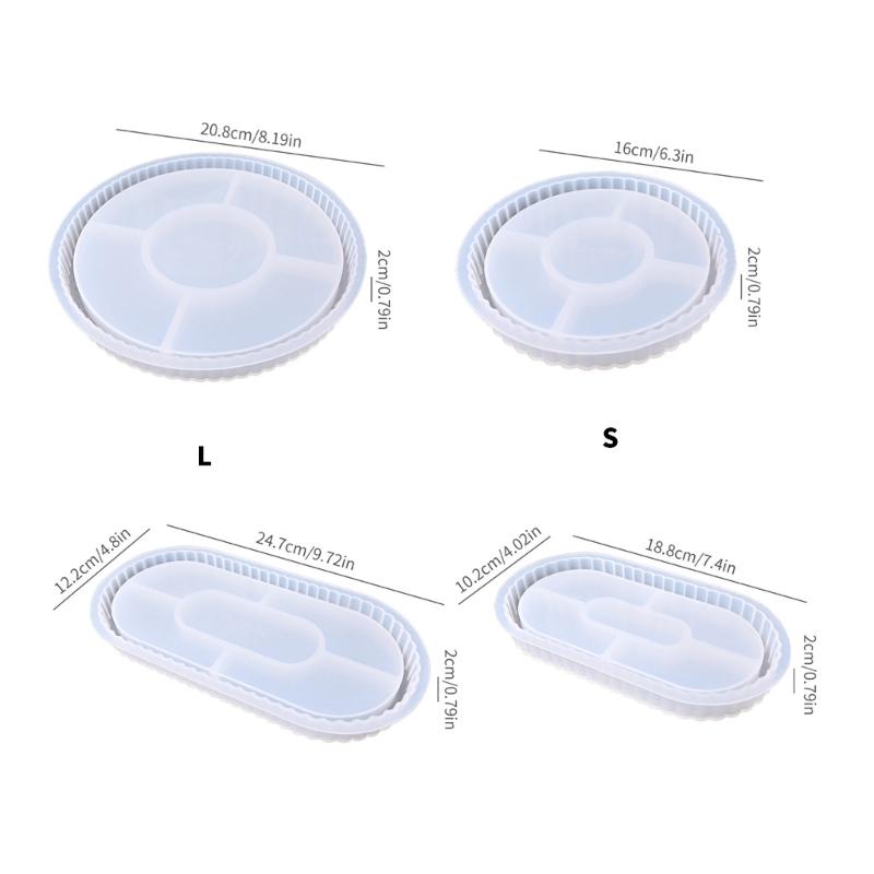 Handcraft Own Resin Tray with This Flower Sturdy Silicone Mould Portable Accessory for Jewelry Dishes and Art Projects