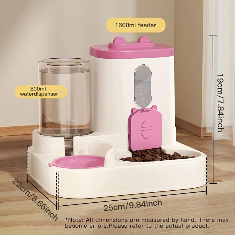 Pet large-capacity feeder integrated automatic water dispenser cat food bowl dog feeding bowl cat bowl dog bowl pet supplies