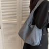 Winter Corduroy Shoulder Bags For Women Casual Large Capacity Shopping Totes Solid Color Shopping Bag Student Bag
