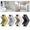 1pcs Bathroom Door Brass Clamp Fixed Panel Square 90degree Angle Glass Clamp For 8-12 Mm Tempered Glass Hardware Accessories