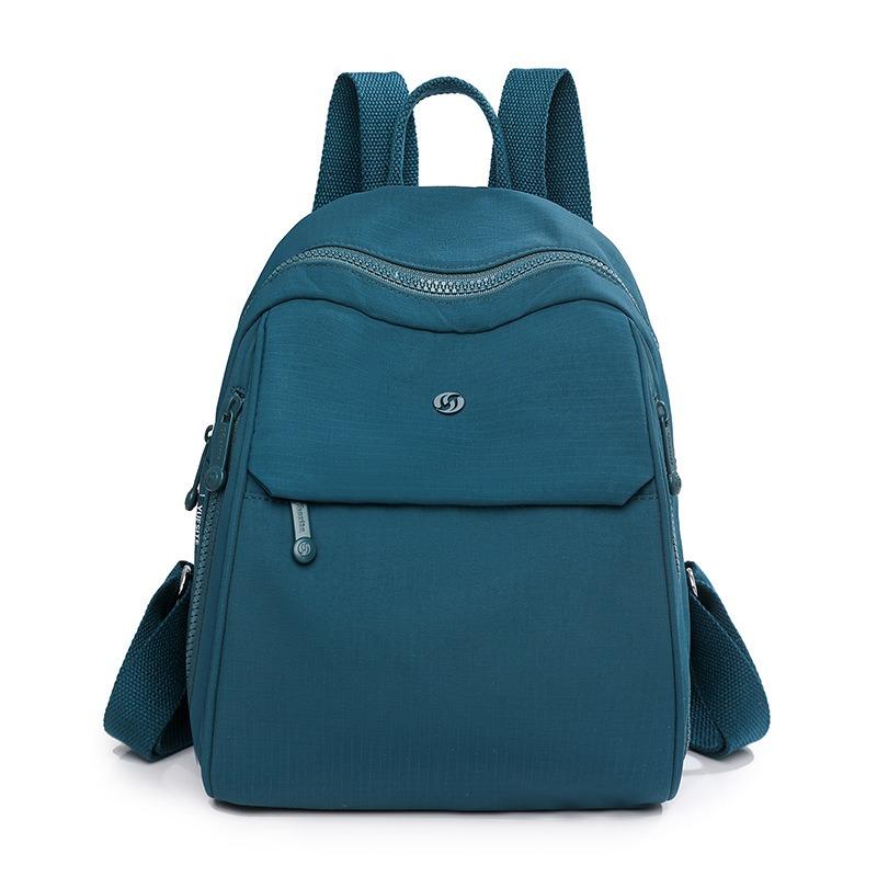 New Simple Small Backpack Going Out Leisure Women's Bag Nylon Cloth Large Capacity Lightweight Anti-splashing Women's Backpack