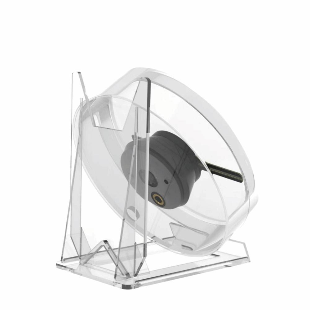 Ventilateur Holographique 3D Diamètre 12CM Support Carte Mini SD Projecteur Hologramme 3D avec Support Fonction Lecteur de Musique