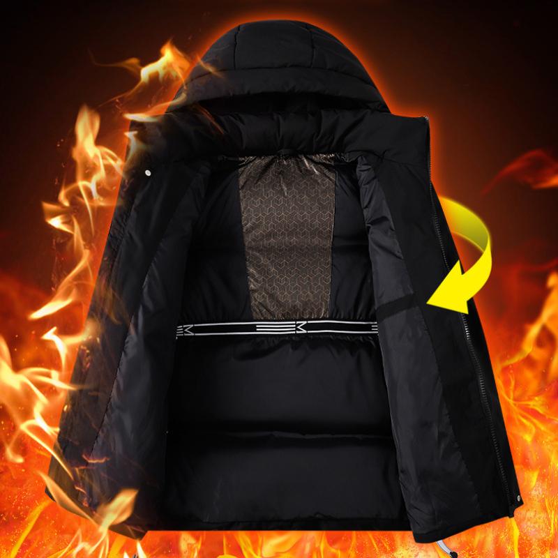 Neue Kapuzen-Pufferjacke Herren Damen Winter Baumwollgefütterte Jacken Winddichte Jacke Dicke Warme Parkas Herren Oberbekleidung