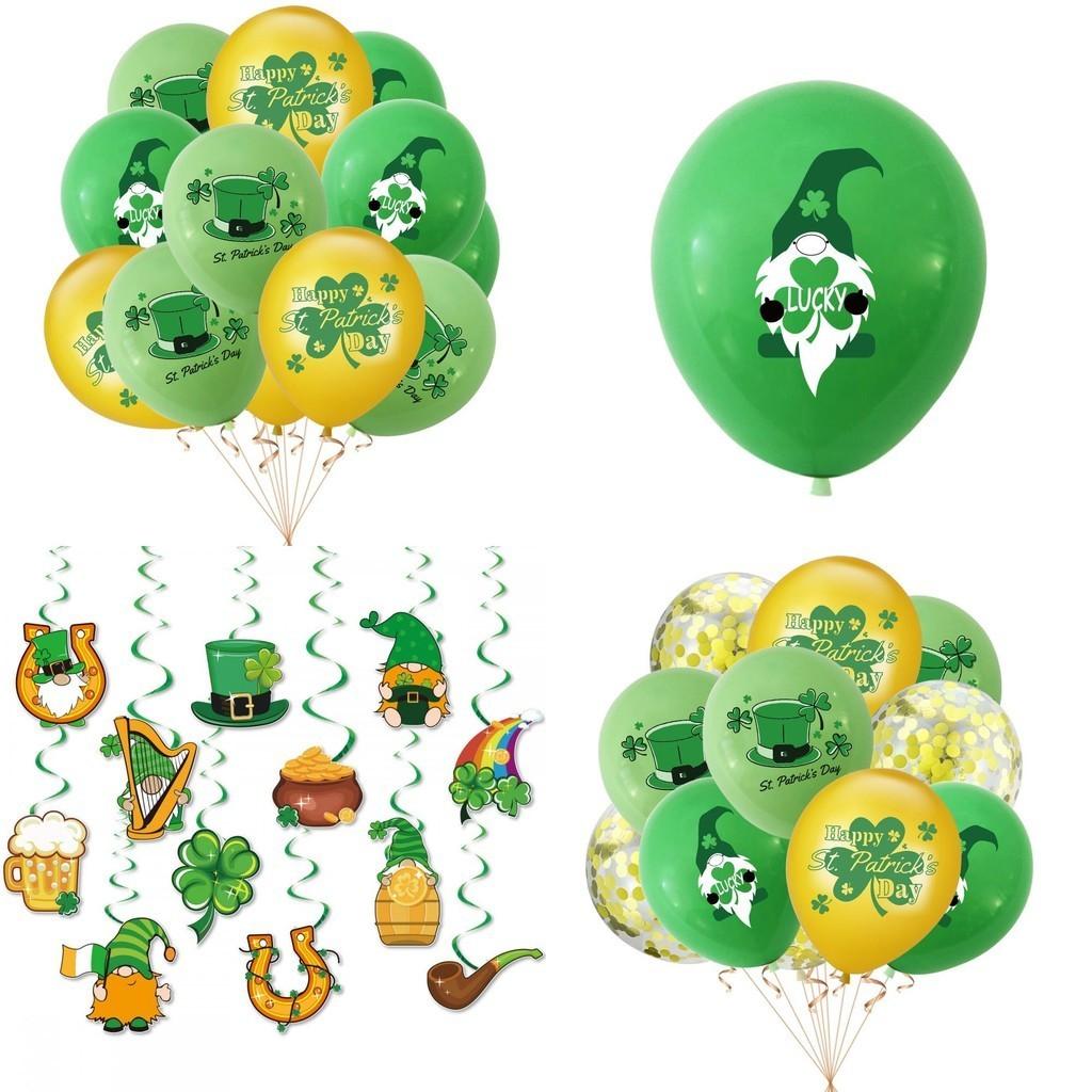 Irish St. Patrick's Day Decorations W/shamrock Ornaments Accessories