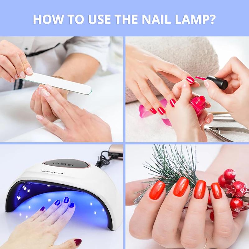 Mini-Nageltrockner, 24 W, 12 LEDs, UV-Lampe zum Aushärten aller Gel-Nagellacke mit Bewegungssensor, Maniküre-/Pediküre-/Nagelkunst-Werkzeug