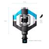 CRANKBROTHERS Candy 7 Pedals, Electric Blue/Black