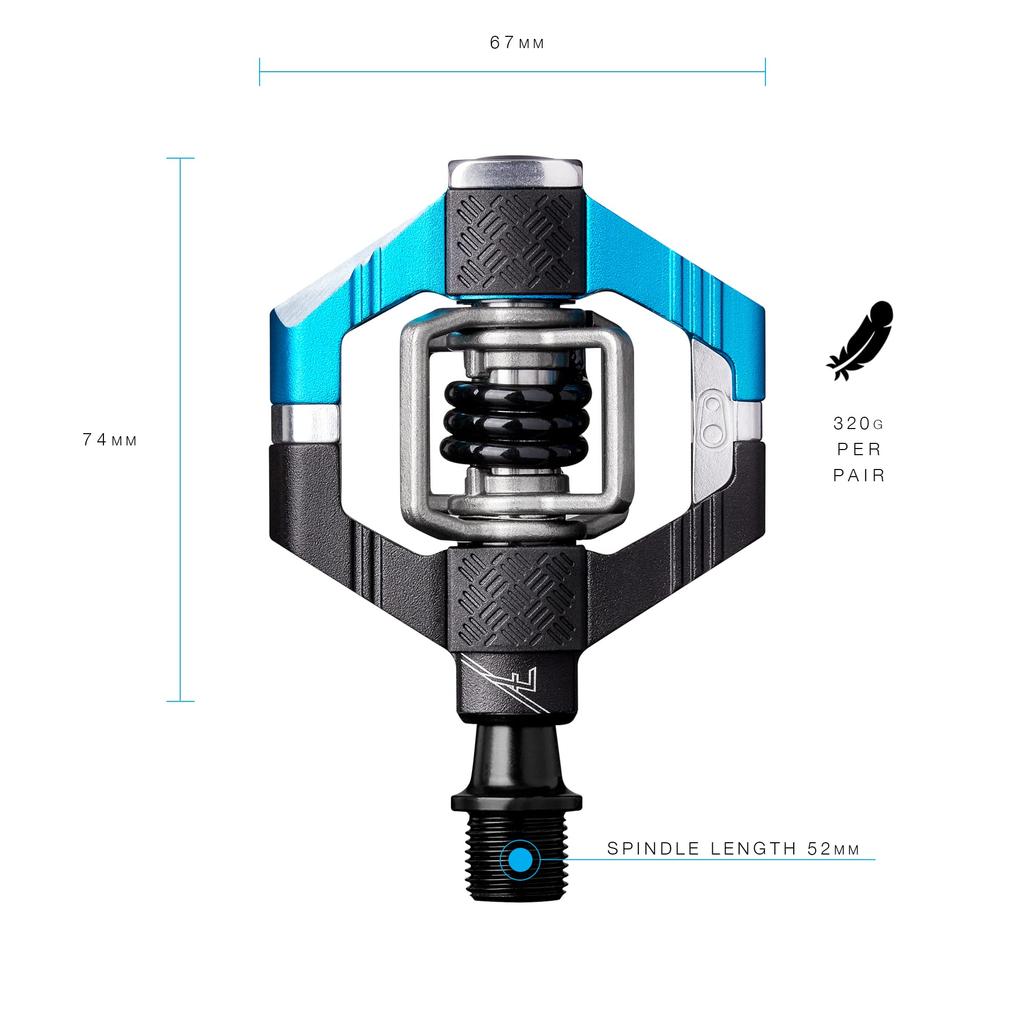 CRANKBROTHERS Candy 7 Pedals, Electric Blue/Black