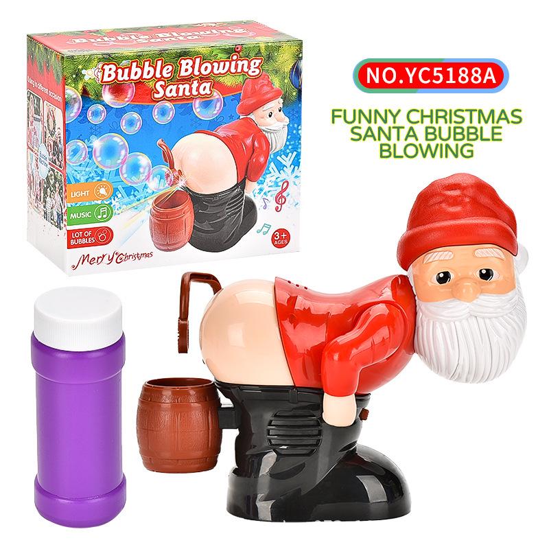 

Interactive Electric Santa Claus Bubble Machine with Sound, Light, and Music