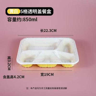 Boîtes-repas jetables à 5 compartiments JingJingRS
