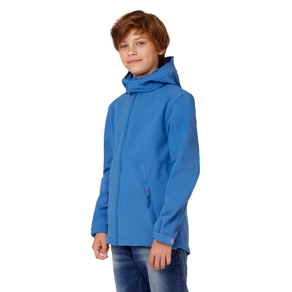 B&C Childrens/Kids Hooded Soft Shell Jacket
