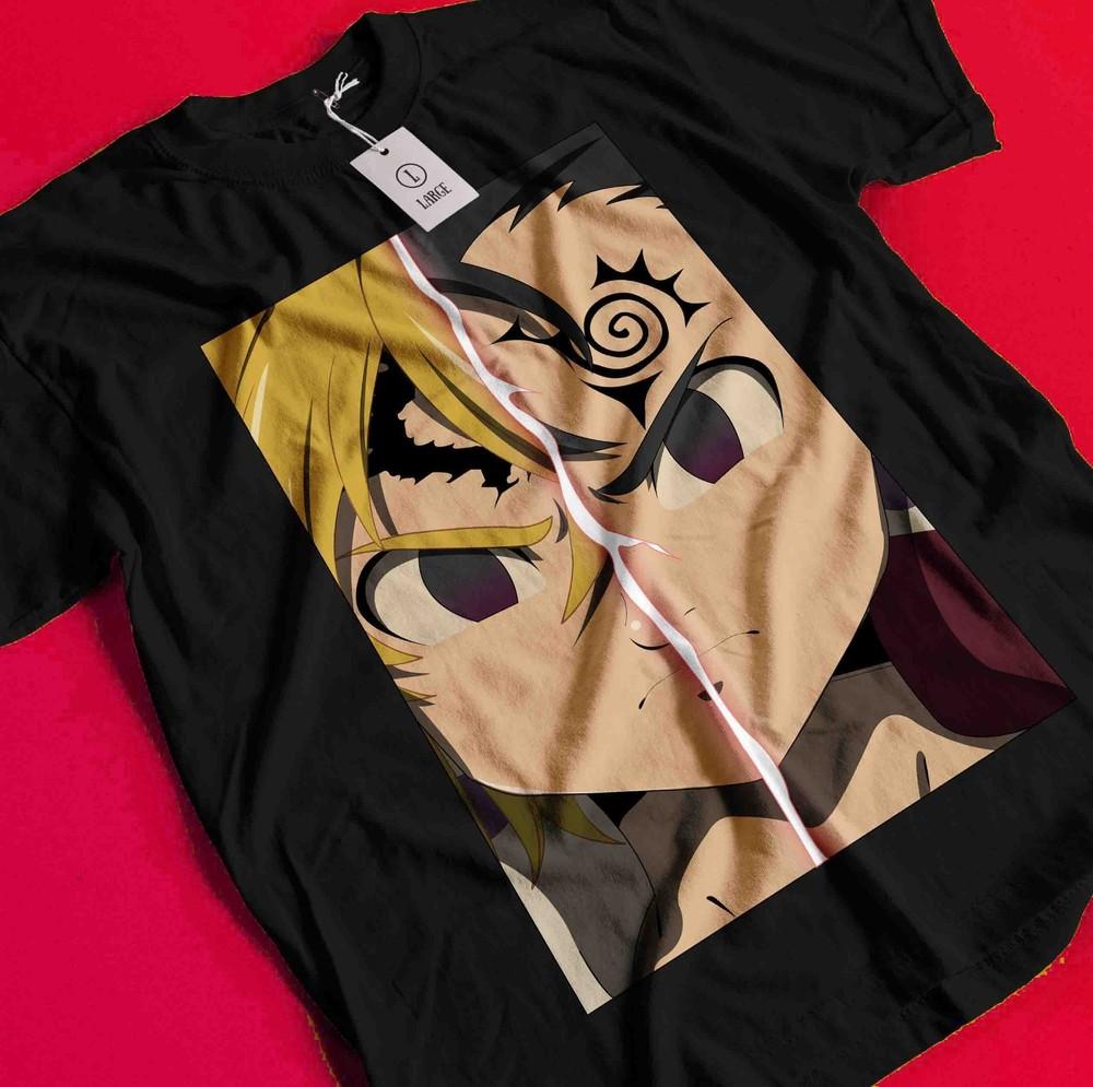 

Seven Deadly Sins Shirt Meliodas T-Shirt Escanor Tshirt Elizabeth Ban Diane King BB1729 XL