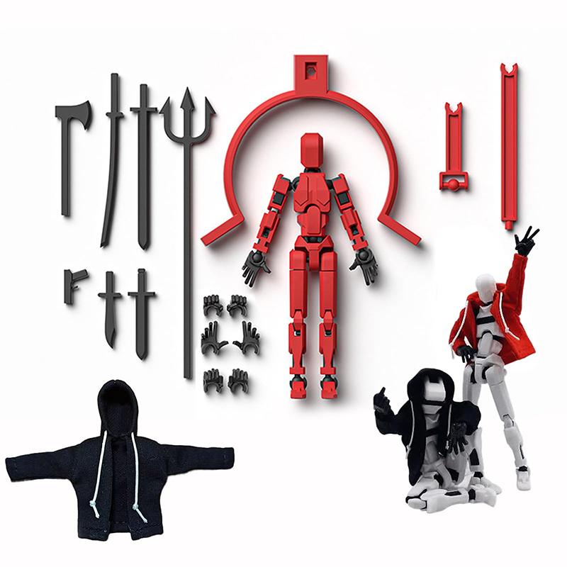 Hoodie Dummy13 Magnetic Action Figure Set Dummy 13 Action Figure With Hoodie T13 Action Figure Set Accessories 3D Printed