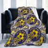 Plaid Polaire Toutes Saisons Maccabi Tel Aviv Ultra Doux en Flanelle Imprimé Numérique Premium Microfibre Polaire Moelleuse