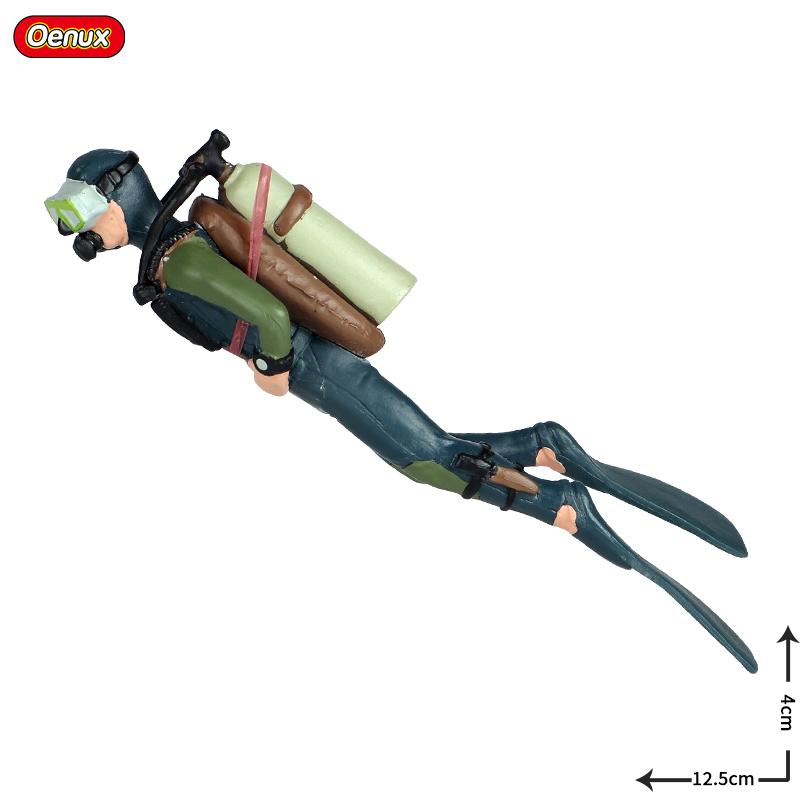 Oenux New Farmer People Model Simulation Farm Staff Feeder Action Figures Pig Animals Figurine Miniature Lovely Toys For Kids