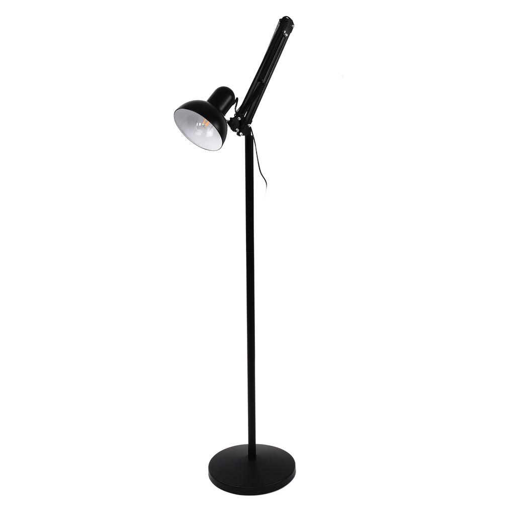 Metal Floor Lamp with Flexible Swing Arm Adjustable Standing Lamp for Home Bedroom Office Study