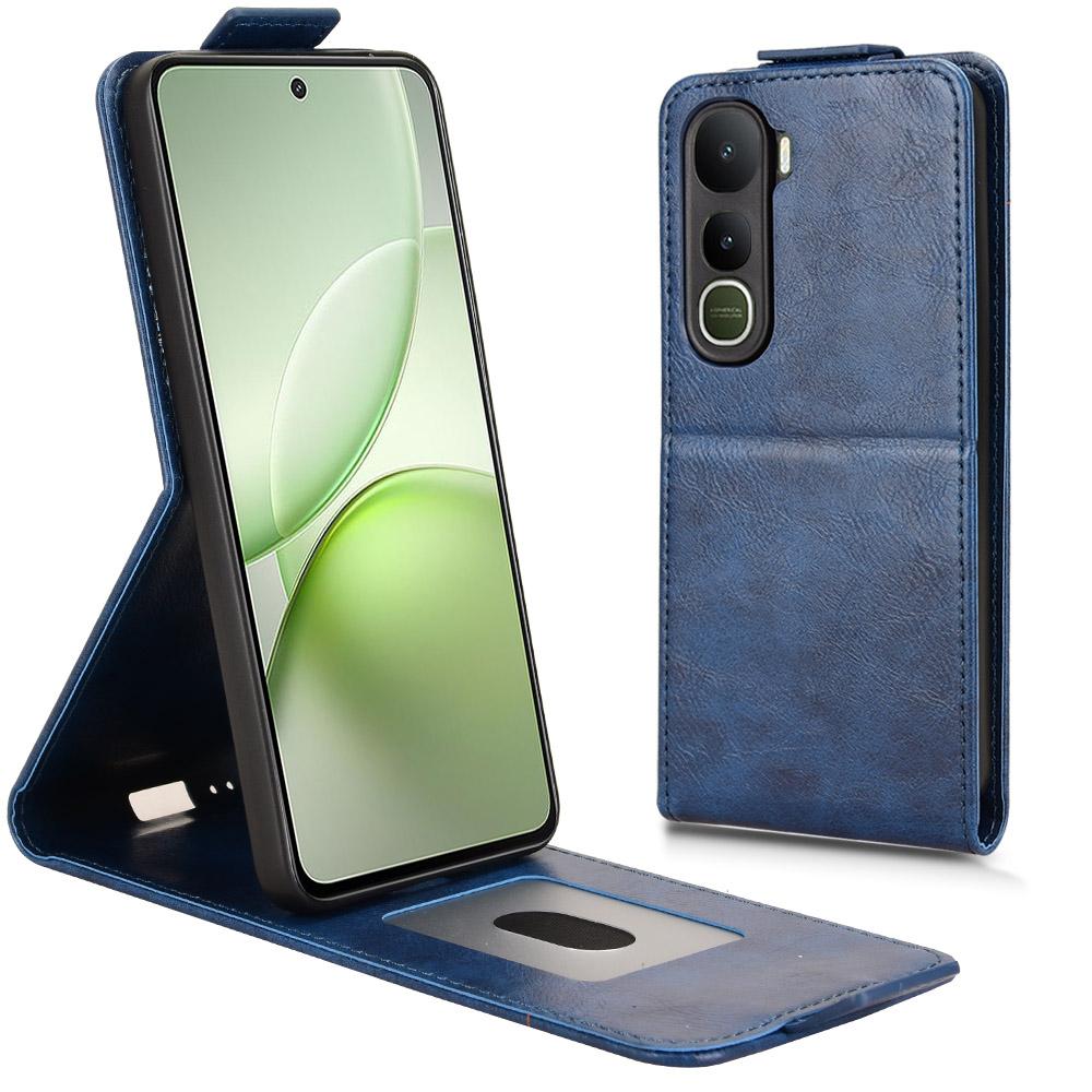 For Vivo Y400 5G Stand Case Magnetic Clasp Vertical Flip Leather Phone Cover with Card Holder