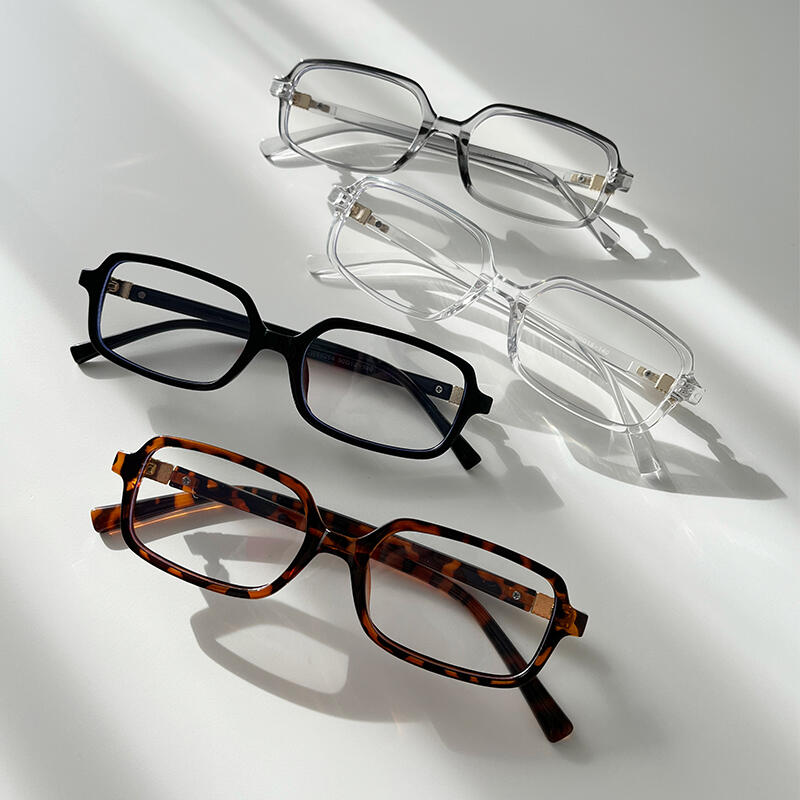 Geek Chic Nemo Square Horn-rimmed Glasses AA-49 Skoo gray