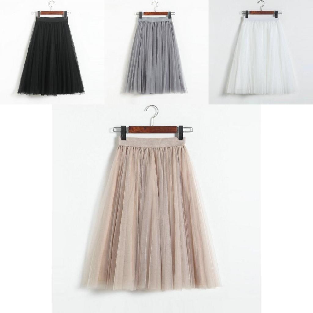 Hochwertiger 3-lagiger Damen-Tutu-Ballettrock Tüll-Unterrock für Vintage-Eleganz
