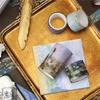 24Pcs Oil Painting Retro Washi Tape Stickers Gold Foil Stickers Colorful Collage Handbook Materials Scrapbook DIY Sticker Decoration