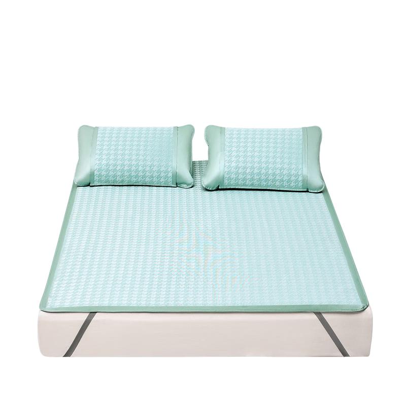 LOVO Houndstooth Ice Silk Cooling Mat 3-Piece Set