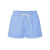 Plus Size Casual Women Summer Solid Color Drawstring Shorts Loose Hot Pants