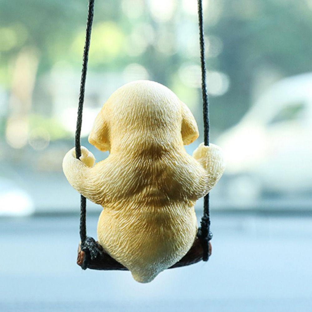 Schwingender Hund Rückspiegel Hängender Affe Rückspiegel Ornament Auto Fenstanhänger Dekoration