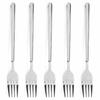 5Pcs Rustless Steel Table Fork Polished Glossy Dining  Fork Reusable Dinner Fork  Banquet  Use