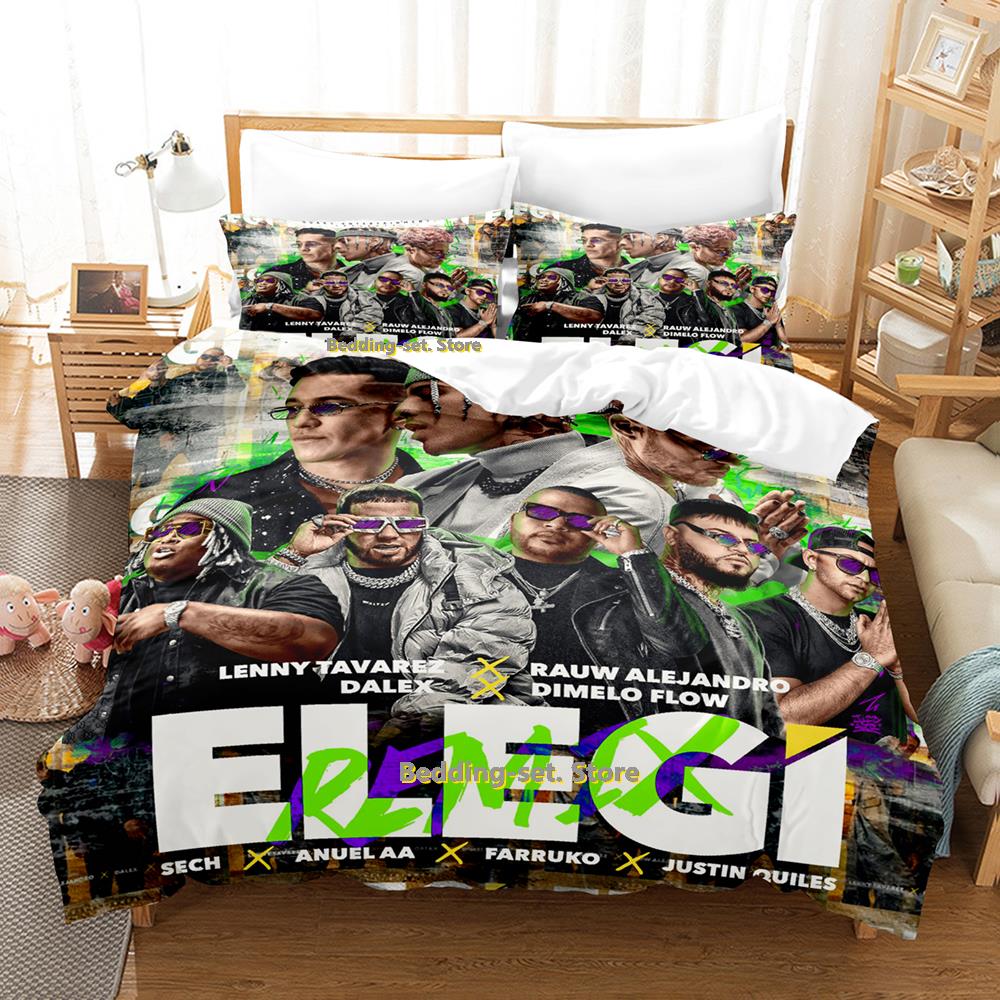 Rauw Alejandro Set Lenzuola Singolo Gemello Matrimoniale Queen King Size Set Lenzuola Letto Adulto Bambino Camera da Letto Tute Tre Pezzi Set Lenzuola Anime