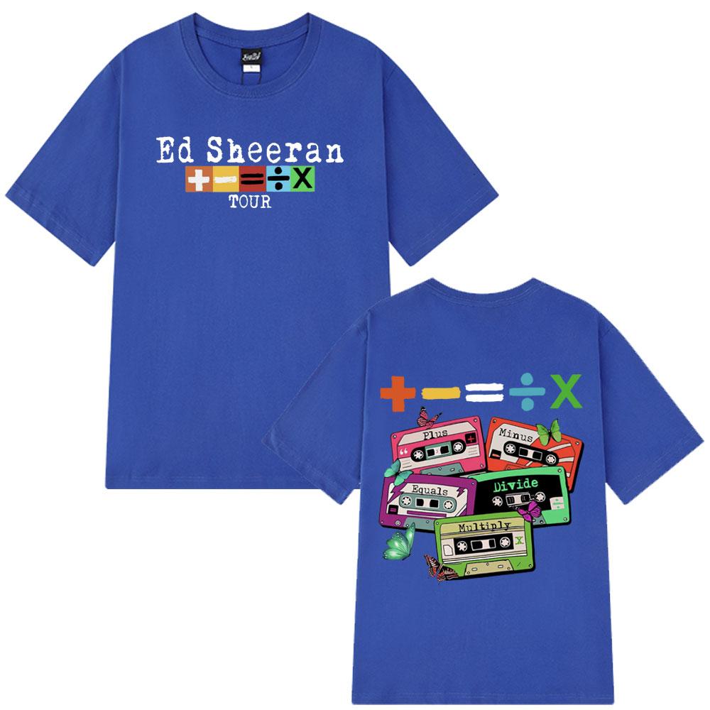 2025 Summer Ed Sheeran Concert Tour TShirt Fans Gift 100% Pure Cotton Printed Breathable T-shirt Men Women Vintage Harajuku Y2k