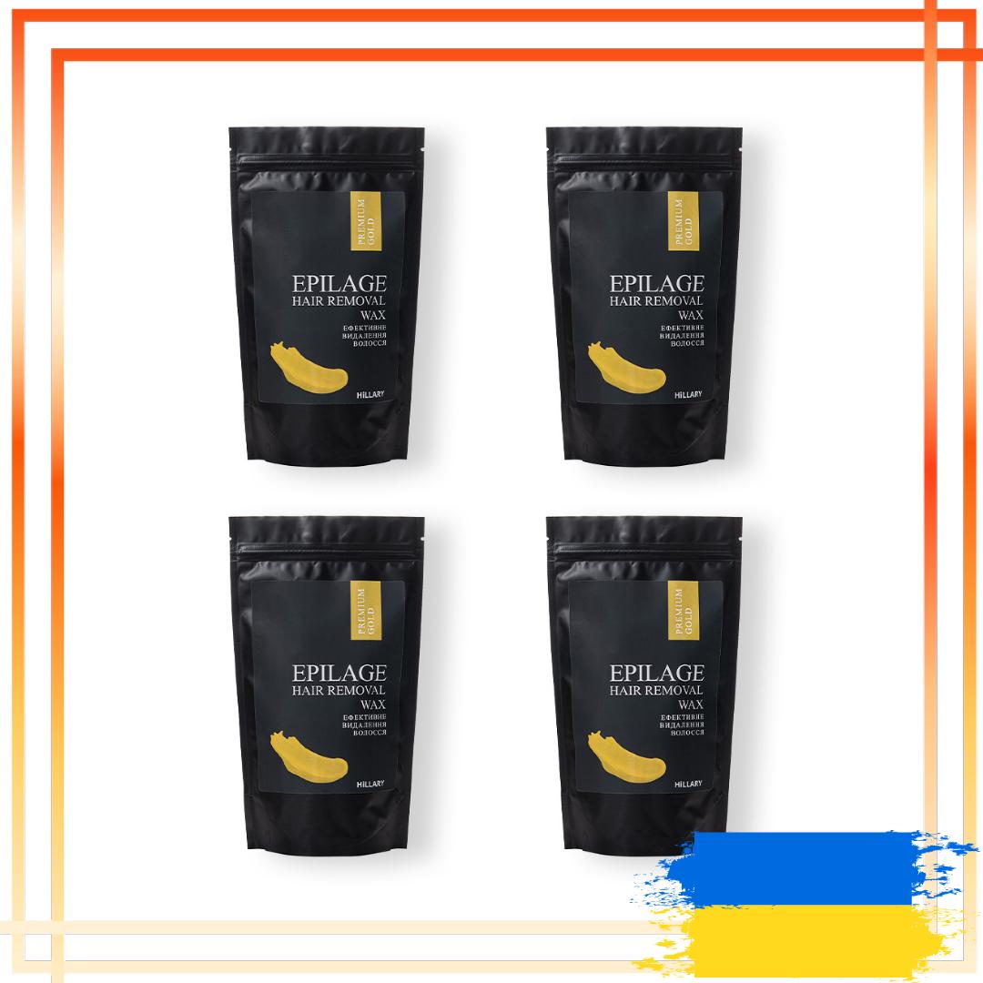 

Гранул для епіляції Hillary Epilage Premium Gold, 100 г (4 уп.)