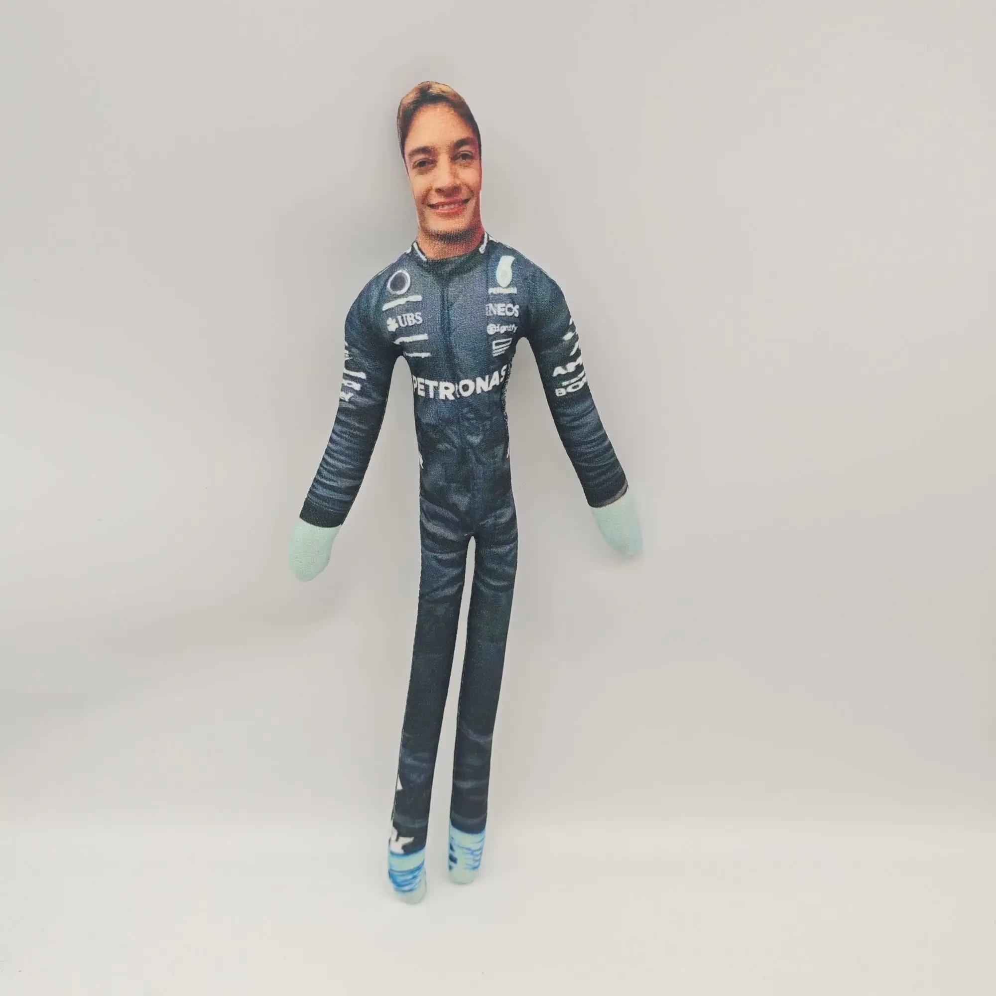 Poupée en peluche douce de 30 cm Charles Leclerc Oscar Piastri Antonio Piastri Style abstrait Ornement de bureau créatif pour supporters adultes 30CM
