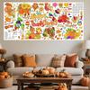 Thanksgiving Coloring Poster/Tablecloth,Giant Paper Thanksgiving Coloring Banner Games and Family Activities, for Thanks Giving Decorations,