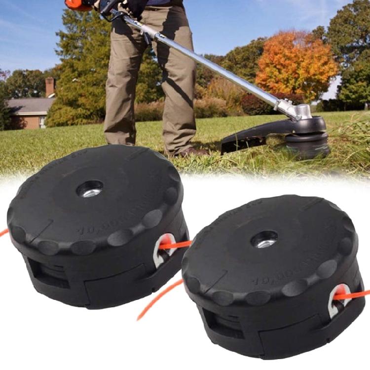 Pair Of Trimmer Heads For 15 Inch String Models ST1504SF ST1502SA With Easy Line Insertion And Caps Twist Feature