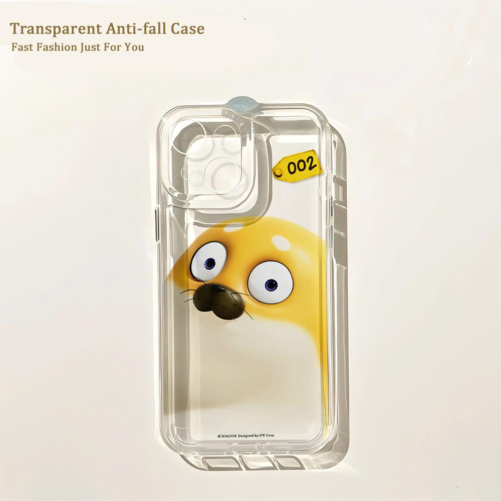 

Sealook CutePhone Case For Xiaomi Redmi Note K60 13 12 12C 11 10 10C 13C 10X 9 K50 Pro Plus Ultra 4G 5G Clear TPU Back Cover Redmi Note 9S 4G