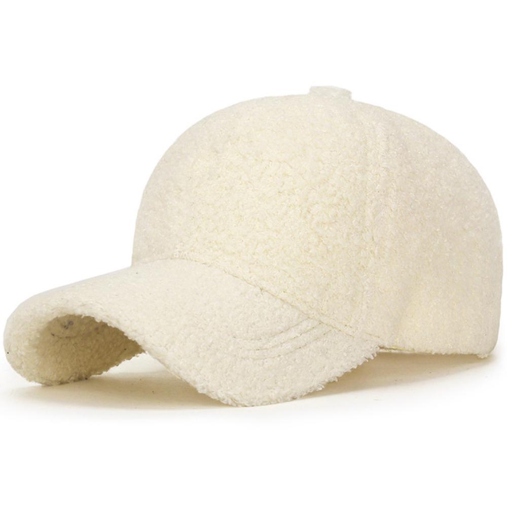 HT4927 Baseballkappe Berberfleece Herbst Winter Mützen für Männer Frauen Einfarbig Einfach Verstellbar Snapback Kappe Männlich Weiblich Baseballmütze