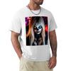 Shelley Ghostly Halloween Portrait From Skarraquin Band Tshirt Light Athletic Short Sleeve Tee Shirt