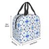 Evil Eye Ethnic Mystic Greek Amulet Turkish Insulated Lunch Bag for Women Kids Portable Food Boxes Thermal Lunch Box Tote